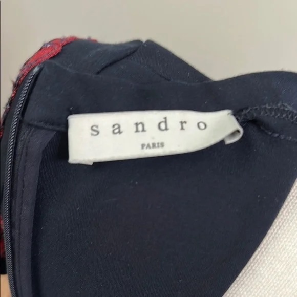 Sandro Blue Mini Dress sz4 - Picture 2 of 10